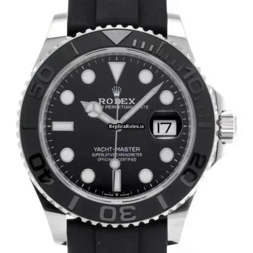 Discount Replica Rolex Yacht-master 42 226659 Caliber 3235 Automatic Movement 42mm White Gold Case Watch - Image 6