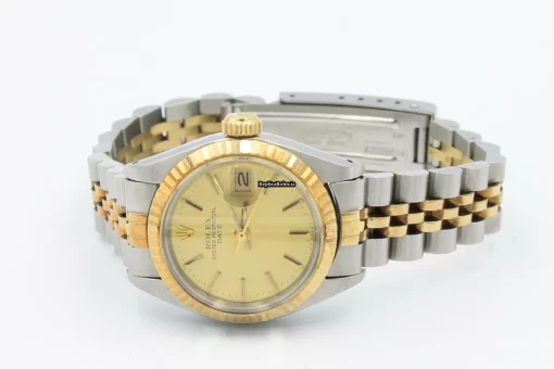 Incredible Replica Rolex Lady-datejust 6917 Caliber 2030 Automatic Movement 26mm Gold/steel Case Womens Watch - Image 4
