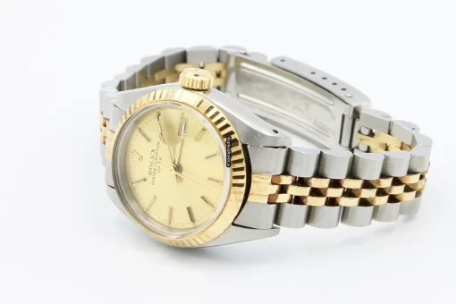 Incredible Replica Rolex Lady-datejust 6917 Caliber 2030 Automatic Movement 26mm Gold/steel Case Womens Watch - Image 5