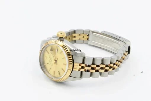Incredible Replica Rolex Lady-datejust 6917 Caliber 2030 Automatic Movement 26mm Gold/steel Case Womens Watch - Image 8