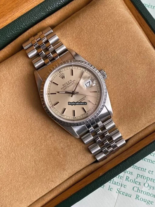 Marvellous Replica Rolex Datejust 16220 Caliber 3135 Automatic Movement 36mm Steel Case Mens/unisex Watch - Image 2