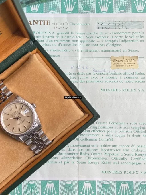 Marvellous Replica Rolex Datejust 16220 Caliber 3135 Automatic Movement 36mm Steel Case Mens/unisex Watch - Image 4