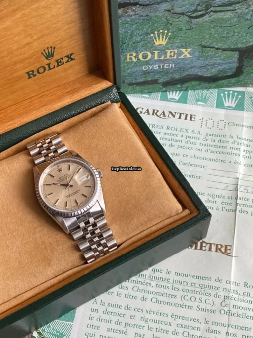 Marvellous Replica Rolex Datejust 16220 Caliber 3135 Automatic Movement 36mm Steel Case Mens/unisex Watch - Image 5