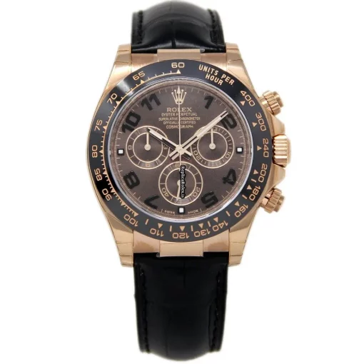 Wholesale Replica Rolex Daytona 116515 Caliber 4130 Automatic Movement 40mm Rose Gold Case Mens/unisex Watch - Image 2