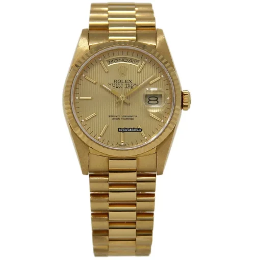Remarkable Fake Rolex Day-date 36 18238 Automatic Movement 36mm Yellow Gold Case Mens/unisex Watch - Image 2