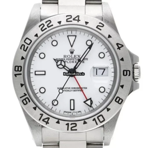 Perfect Fake Rolex Explorer II 16570 Caliber 3185 Automatic Movement 40mm Steel Case Watch - Image 5