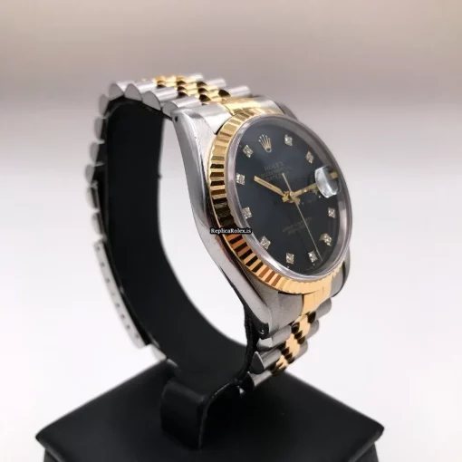 Durable Copies Rolex Datejust 16233 Caliber 3135 Automatic Movement 36mm Gold/steel Case Mens/unisex Watch - Image 4