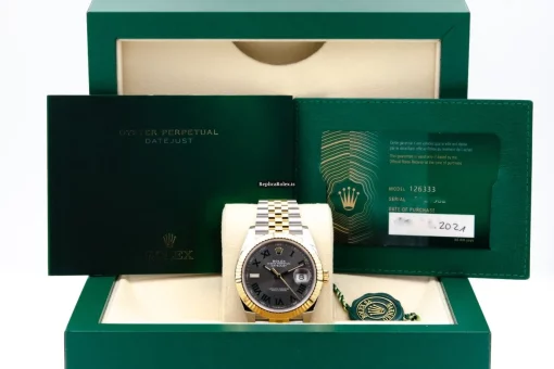 Awesome Replica Rolex Datejust 126333-0019 Caliber 3235 Automatic Movement 41mm Gold/steel Case Mens/unisex Watch - Image 7