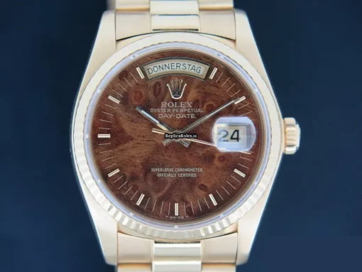 Amazing Knockoff Rolex Day-date 36 18038 Automatic Movement 36mm Yellow Gold Case Mens/unisex Watch - Image 2