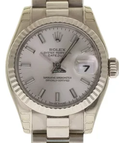 Superb Imitation Rolex Lady-datejust 179179 Caliber 2235 Automatic Movement 26mm White Gold Case Womens Watch
