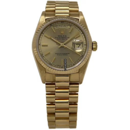 Reliable Replica Rolex Day-date 36 18038 Automatic Movement 36mm Yellow Gold Case Mens/unisex Watch - Image 2