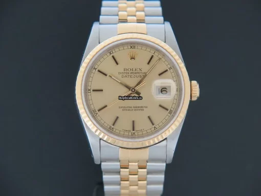 Unique Replicas Rolex Datejust 16233 Automatic Movement 36mm Gold/steel Case Mens/unisex Watch - Image 2
