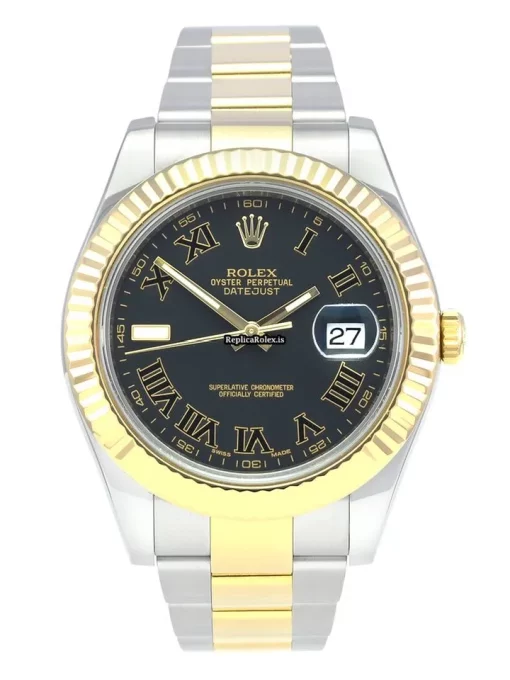 Swiss Copy Rolex Datejust II 116333 Caliber 3136 Automatic Movement 41mm Gold/steel Case Mens/unisex Watch
