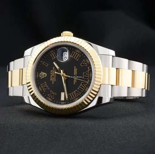 Swiss Copy Rolex Datejust II 116333 Caliber 3136 Automatic Movement 41mm Gold/steel Case Mens/unisex Watch - Image 3