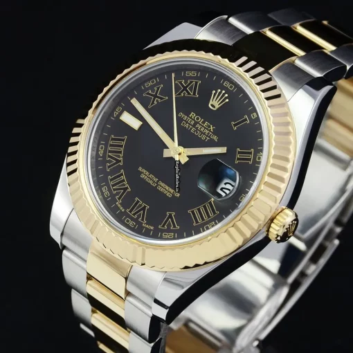 Swiss Copy Rolex Datejust II 116333 Caliber 3136 Automatic Movement 41mm Gold/steel Case Mens/unisex Watch - Image 9