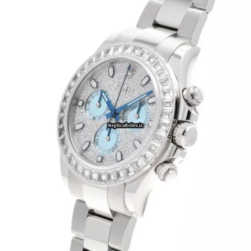 Trustworthy Replica Rolex Daytona 116576tbr Caliber 4130 Automatic Movement 40mm Platinum Case Watch - Image 2