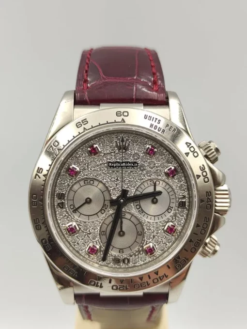 Fine Fake Rolex Daytona 16519 Caliber 4030 Automatic Movement 40mm White Gold Case Mens/unisex Watch