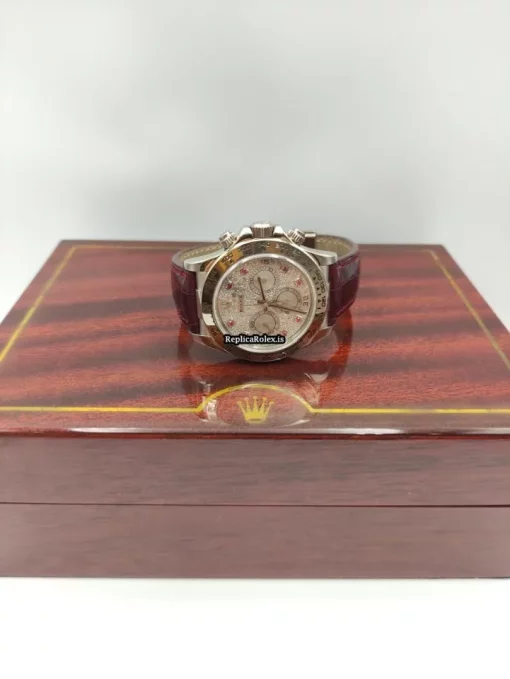 Fine Fake Rolex Daytona 16519 Caliber 4030 Automatic Movement 40mm White Gold Case Mens/unisex Watch - Image 14