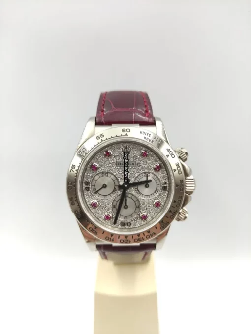 Fine Fake Rolex Daytona 16519 Caliber 4030 Automatic Movement 40mm White Gold Case Mens/unisex Watch - Image 2