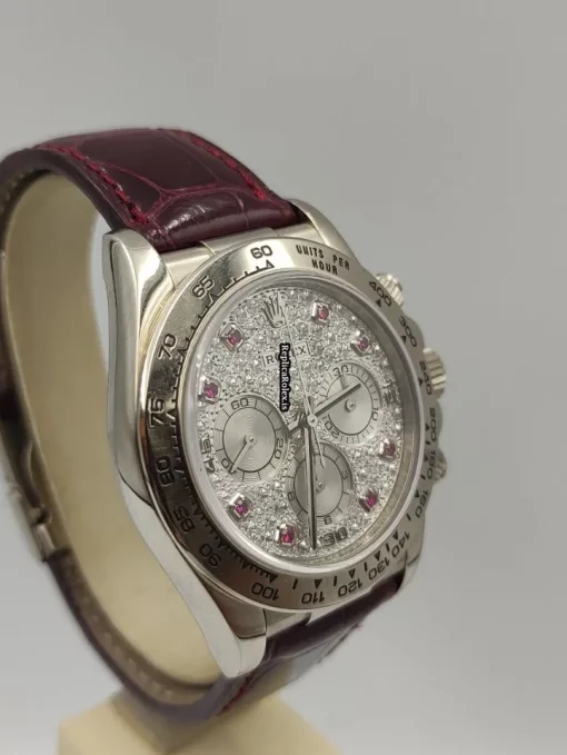 Fine Fake Rolex Daytona 16519 Caliber 4030 Automatic Movement 40mm White Gold Case Mens/unisex Watch - Image 3