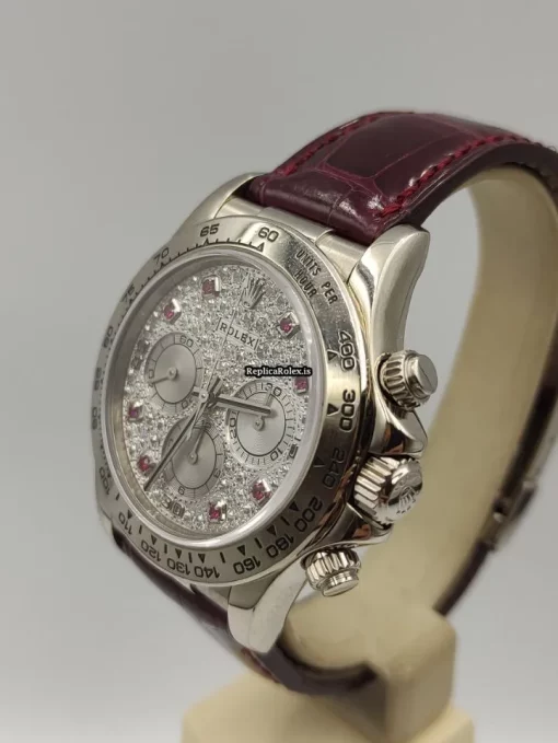 Fine Fake Rolex Daytona 16519 Caliber 4030 Automatic Movement 40mm White Gold Case Mens/unisex Watch - Image 4