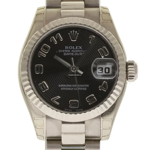 Incredible Replica Rolex Lady-datejust 179179 Caliber 2235 Automatic Movement 26mm White Gold Case Womens Watch