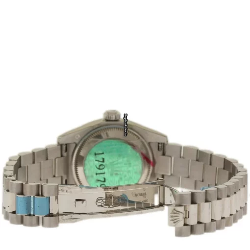 Incredible Replica Rolex Lady-datejust 179179 Caliber 2235 Automatic Movement 26mm White Gold Case Womens Watch - Image 4