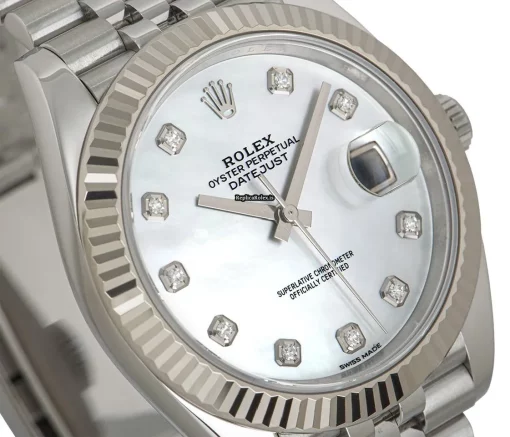 High-end Copy Rolex Datejust 126334 Automatic Movement 41mm Steel Case Mens/unisex Watch - Image 4