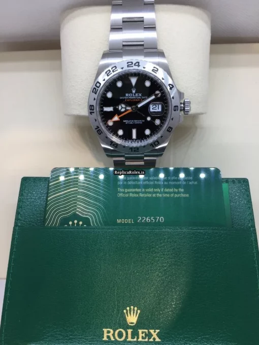 Popular Replica Rolex Explorer II 226570 Caliber 3285 Automatic Movement 42x49.5mm Steel Case Mens/unisex Watch - Image 9