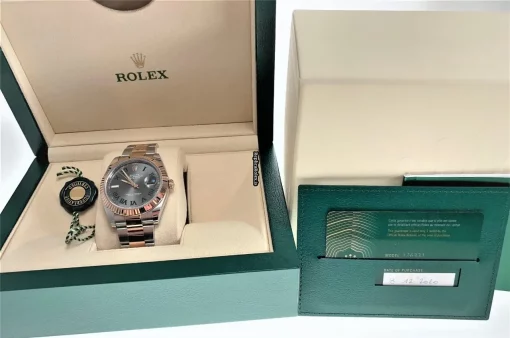 Luxury Fake Rolex Datejust II 126331 Caliber 3235 Automatic Movement 41mm Gold/steel Case Mens/unisex Watch - Image 5