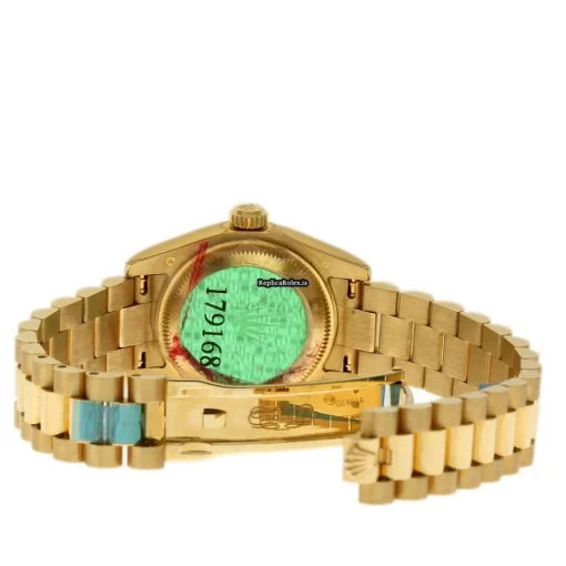 Neat Replica Rolex Lady-datejust 179168 Caliber 2235 Automatic Movement 26mm Yellow Gold Case Womens Watch - Image 3