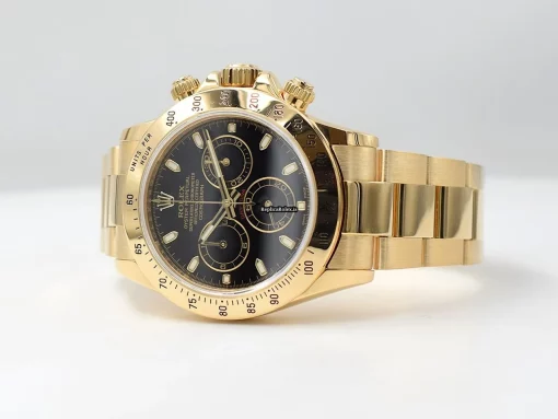 Special Replica Rolex Daytona 116528 Caliber 4130 Automatic Movement 40mm Yellow Gold Case Mens/unisex Watch - Image 3