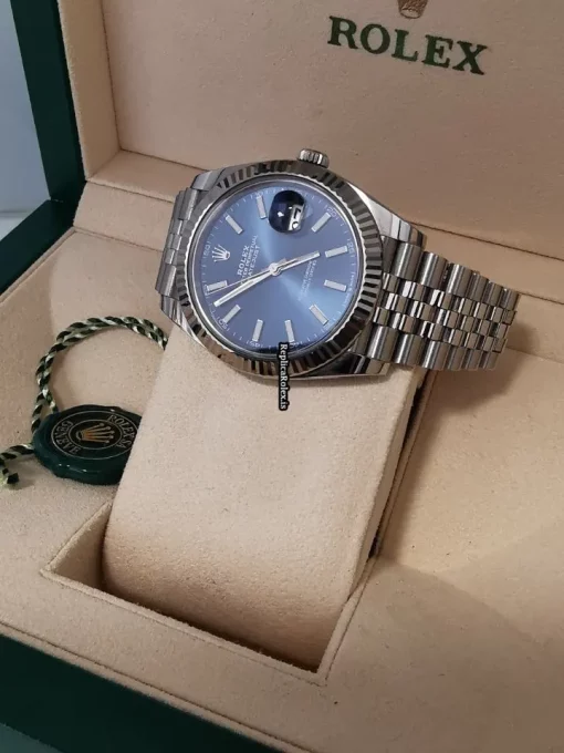 Fantastic Replica Rolex Datejust 126334 Caliber 3235 Automatic Movement 41mm White Gold Case Mens/unisex Watch - Image 2