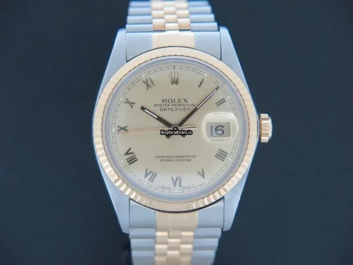 Aaa Fakes Rolex Datejust 16013 Automatic Movement 36mm Gold/steel Case Mens/unisex Watch - Image 3