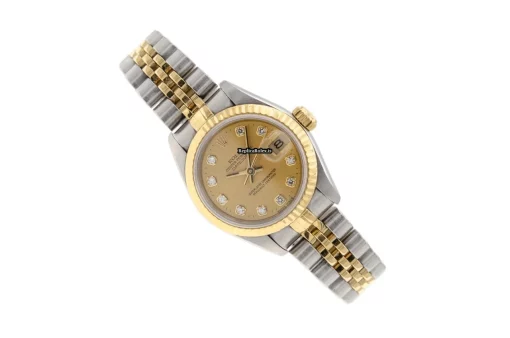 Amazing Replica Rolex Lady-datejust 69173 Caliber 2135 Automatic Movement 26mm Gold/steel Case Womens Watch - Image 3