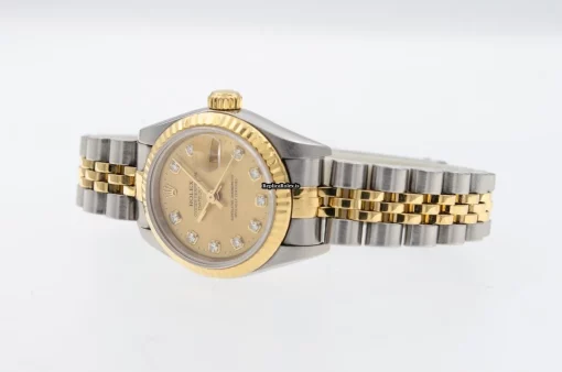 Amazing Replica Rolex Lady-datejust 69173 Caliber 2135 Automatic Movement 26mm Gold/steel Case Womens Watch - Image 5