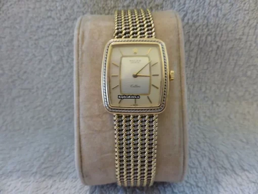 Durable Knockoff Rolex Cellini 4339 Caliber 1601 Manual Winding Movement 26x23mm Yellow Gold Case Mens/unisex Watch