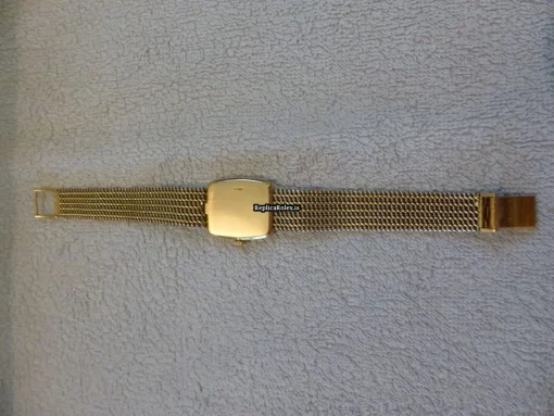 Durable Knockoff Rolex Cellini 4339 Caliber 1601 Manual Winding Movement 26x23mm Yellow Gold Case Mens/unisex Watch - Image 4