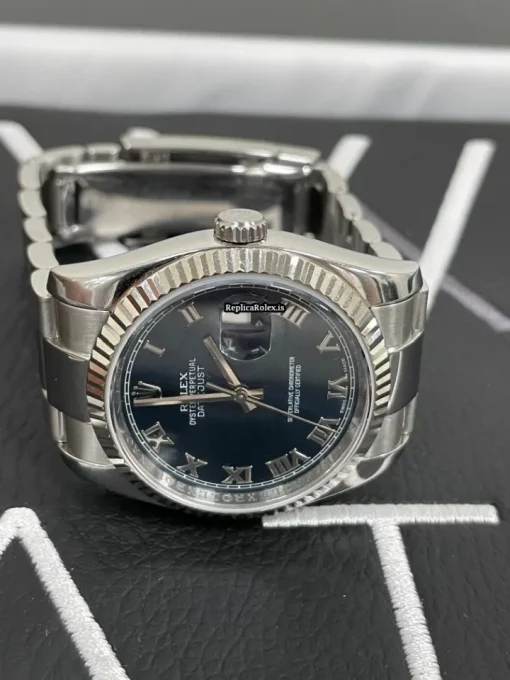 Nice Clone Rolex Datejust 116234 Caliber 3135 Automatic Movement 36mm White Gold Case Mens/unisex Watch - Image 2