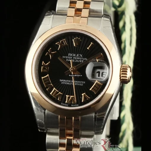 Swiss Fake Rolex Lady-datejust 179161 Caliber 2235 Automatic Movement 26mm Steel Case Womens Watch