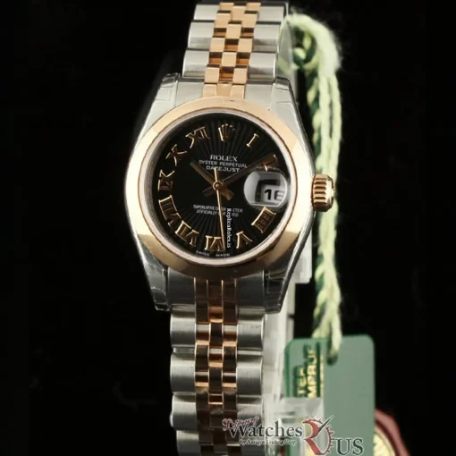 Swiss Fake Rolex Lady-datejust 179161 Caliber 2235 Automatic Movement 26mm Steel Case Womens Watch - Image 2