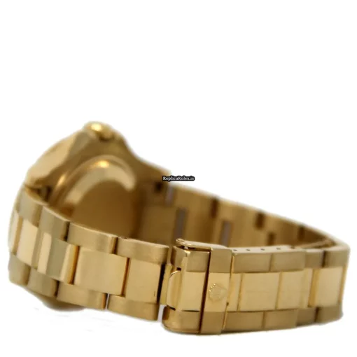Quality Replica Rolex Yacht-master 168628 Caliber 2235 Automatic Movement 35mm Yellow Gold Case Womens Watch - Image 3