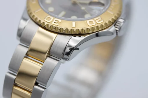 Fabulous Replica Rolex Yacht-master 168623 Caliber 2235 Automatic Movement 35mm Gold/steel Case Mens/unisex Watch - Image 8