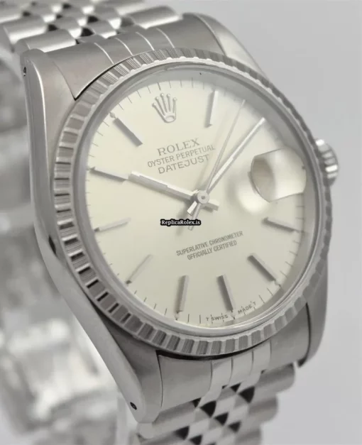 Defect Replica Rolex Datejust 16220 Caliber 3135 Automatic Movement 36mm Steel Case Mens/unisex Watch - Image 4