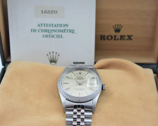 Defect Replica Rolex Datejust 16220 Caliber 3135 Automatic Movement 36mm Steel Case Mens/unisex Watch - Image 7