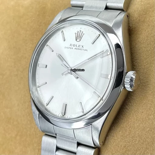 Remarkable Replica Rolex Oyster Perpetual 5552 Caliber 1520 Automatic Movement 34mm Steel Case Mens/unisex Watch - Image 4