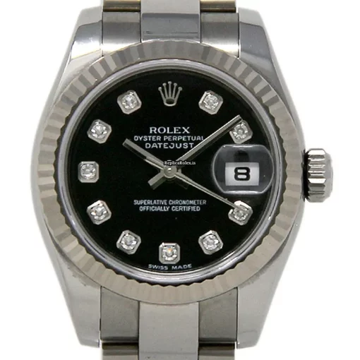 Fine Fake Rolex Lady-datejust 179174 Caliber 2235 Automatic Movement 26mm Steel Case Womens Watch