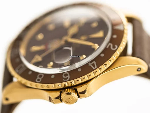 Wonderful Fake Rolex Gmt-master 1675 Cosc Automatic Movement 40mm Yellow Gold Case Mens/unisex Watch - Image 4