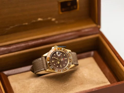 Wonderful Fake Rolex Gmt-master 1675 Cosc Automatic Movement 40mm Yellow Gold Case Mens/unisex Watch - Image 8