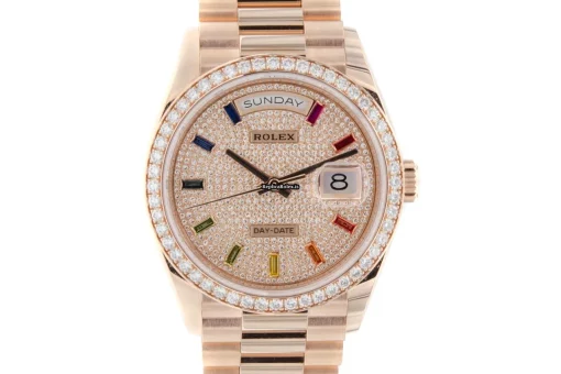 Fantastic Fake Rolex Day-date 36 128345rbr Caliber 3255 Automatic Movement 36mm Rose Gold Case Mens/unisex Watch